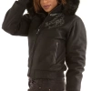 Black Pelle Pelle Flying Heart Wool Jacket