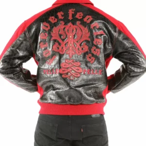 Pelle Pelle Black Red Forever Fearless Jacket