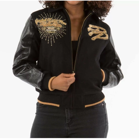 Black Pelle Pelle Varsity 1978 Jacket