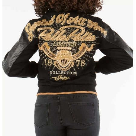 Black Pelle Pelle Varsity 1978 Jacket