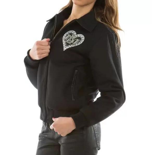 Pelle Pelle Black Heart Breaker Wool Jacket