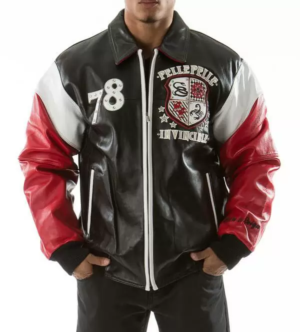 Black Pelle Pelle Invincible Leather Jacket view 2