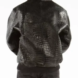 Black Pelle Pelle Script Leather Jacket view 2