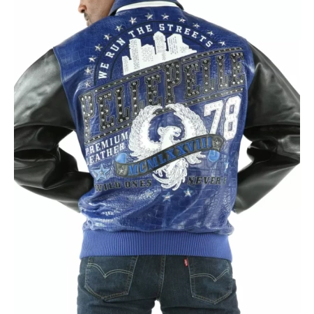 Pelle Pelle Blue Wild Ones Leather Jacket