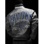 Grey Pelle Pelle Chi-Town Leather Jacket