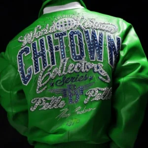 Pelle Pelle Chi-Town Green Leather Jacket