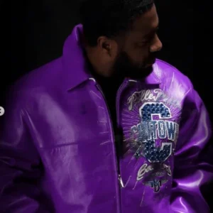 Pelle Pelle Chi-Town Purple Leather Jacket view 2