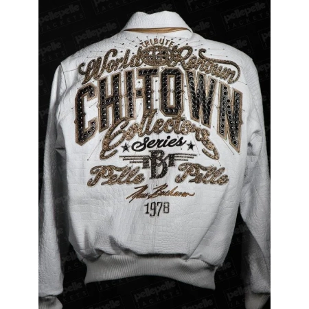 Pelle Pelle Chi-Town White Leather Jacket