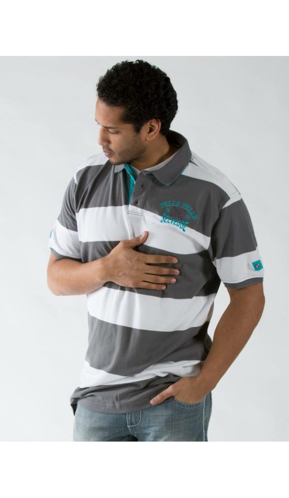 Bold Pelle Pelle Gray White T Shirt