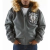 Grey Pelle Pelle Band of Brothers Hooded Jacket