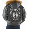 Grey Pelle Pelle Band of Brothers Hooded Jacket