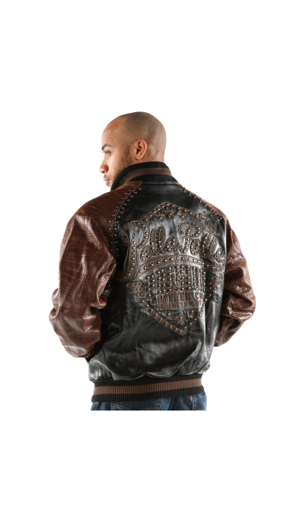 Pelle Pelle Brown Studded Leather Jacket