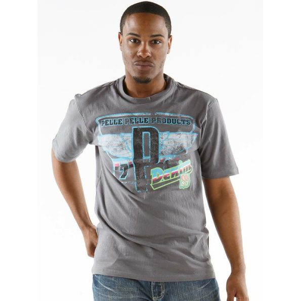 Pelle Pelle Steel Gray T Shirt