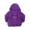 Kids Pelle Pelle Wool Hooded Purple Jacket