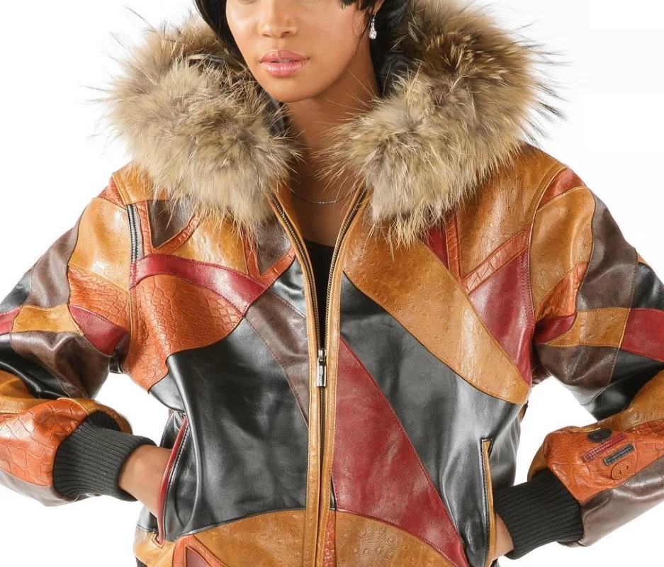 Pelle Pelle Ladies Multicolor Leather Jacket