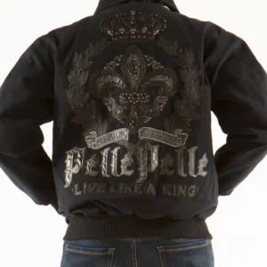 Pelle Pelle Royal Black Wool Jacket