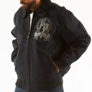 Pelle Pelle Royal Black Wool Jacket view 2