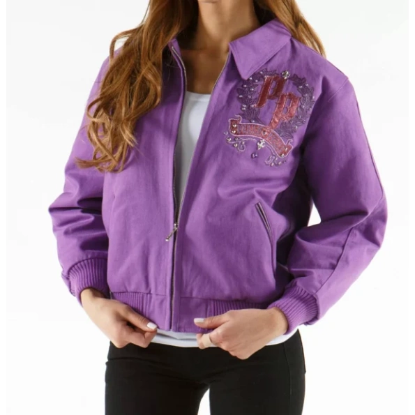 Pelle Pelle Queen Purple Wool Jacket