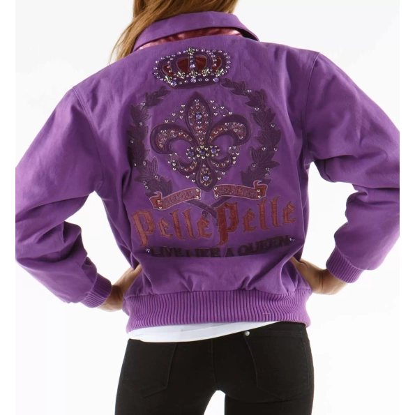 Pelle Pelle Queen Purple Wool Jacket