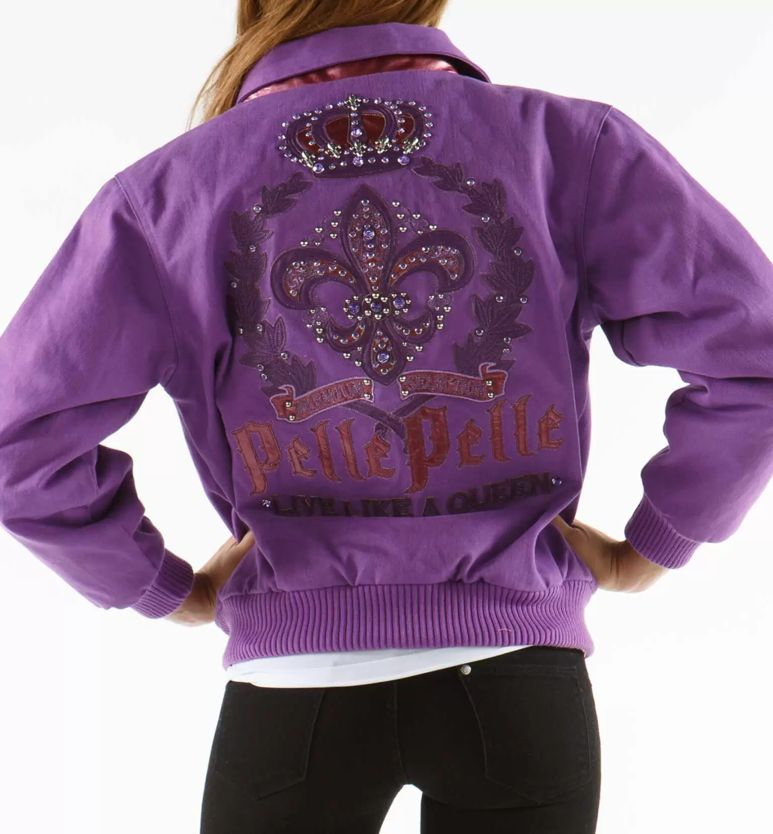 Pelle Pelle Queen Purple Wool Jacket