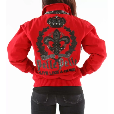 Pelle Pelle Queen Red Wool Jacket