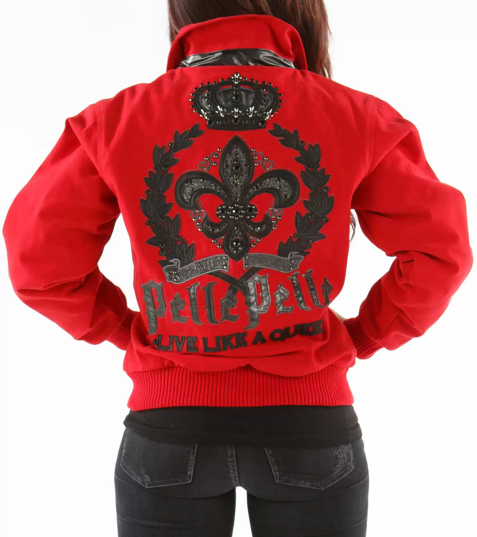 Pelle Pelle Queen Red Wool Jacket