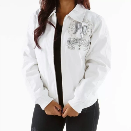 Live Like A Queen Pelle Pelle White Jacket