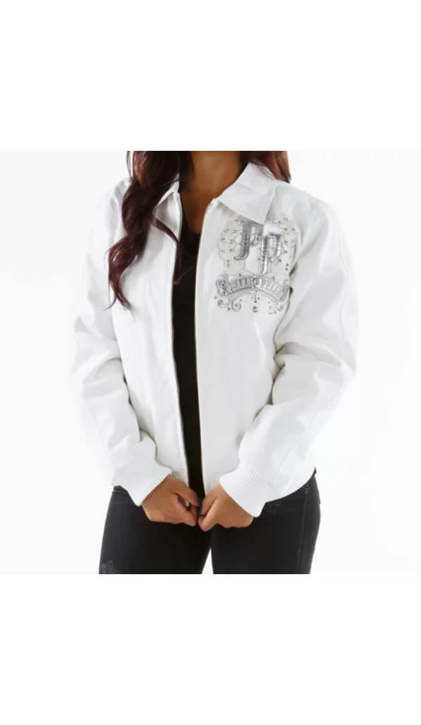 Live Like A Queen Pelle Pelle White Jacket