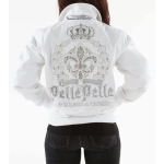 Live Like A Queen Pelle Pelle White Jacket