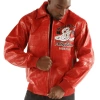 Soda Club Pelle Pelle Red Leather Jacket