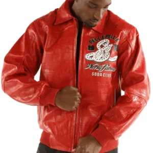 Soda Club Pelle Pelle Red Leather Jacket view 2