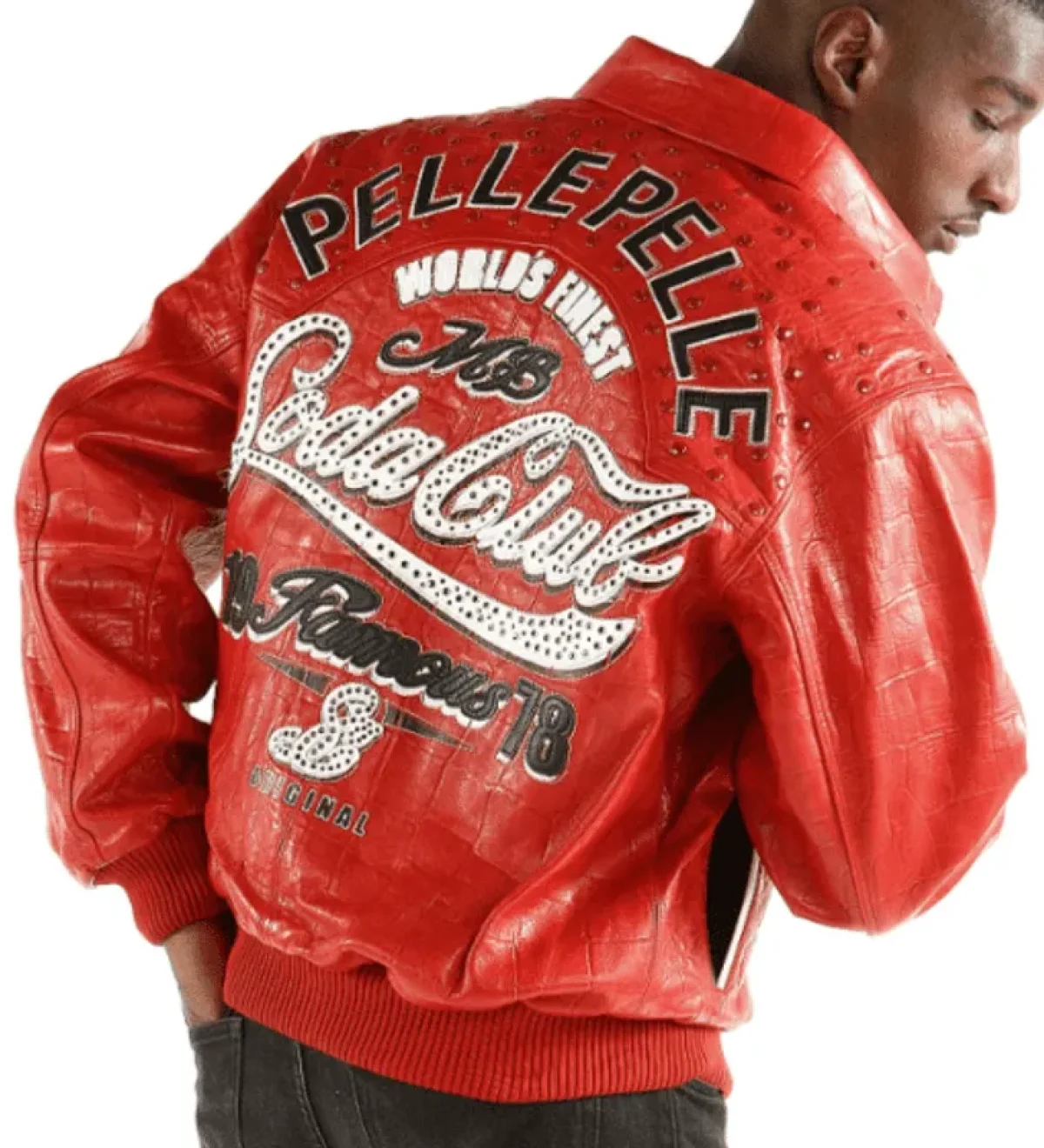 Soda Club Pelle Pelle Red Leather Jacket