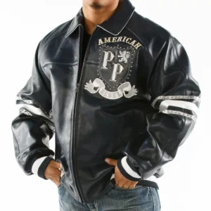American Rebel Pelle Pelle Studded Jacket