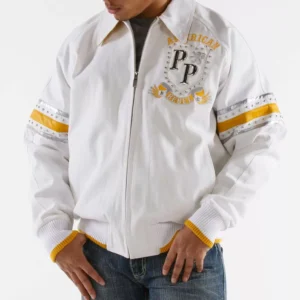 White Yellow Pelle Pelle American Rebel Jacket view 2