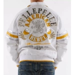 White Yellow Pelle Pelle American Rebel Jacket