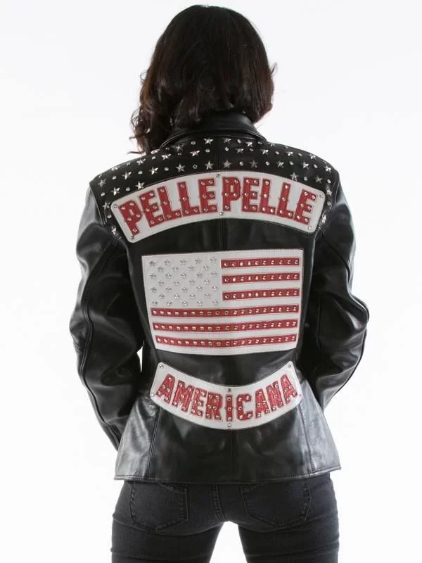 Americana Pelle Pelle Black Leather Jacket view 2