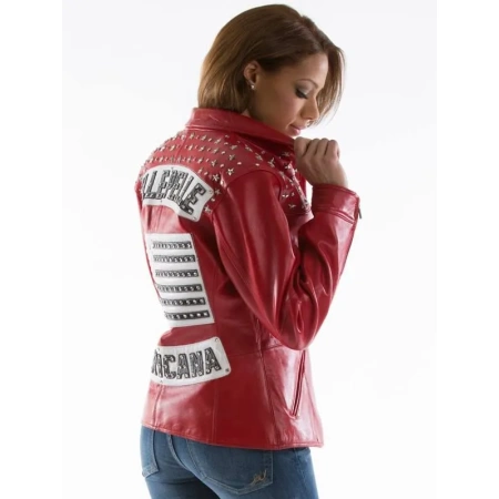 Red Pelle Pelle Americana Leather Jacket