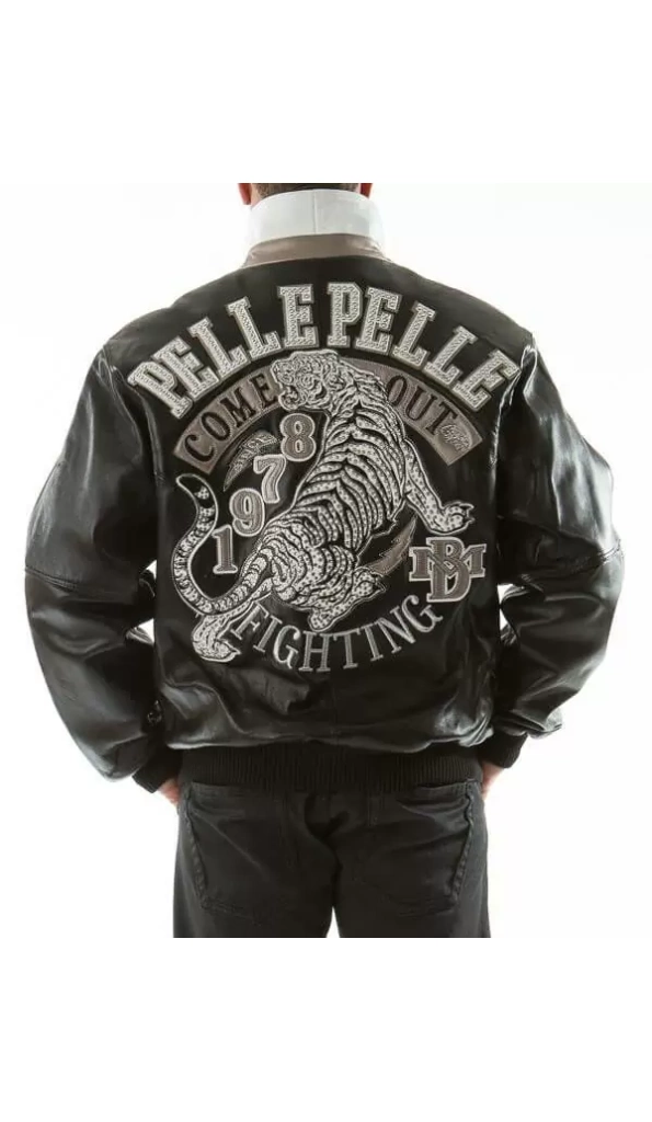 Pelle Pelle Black Come Out Fighting Jacket