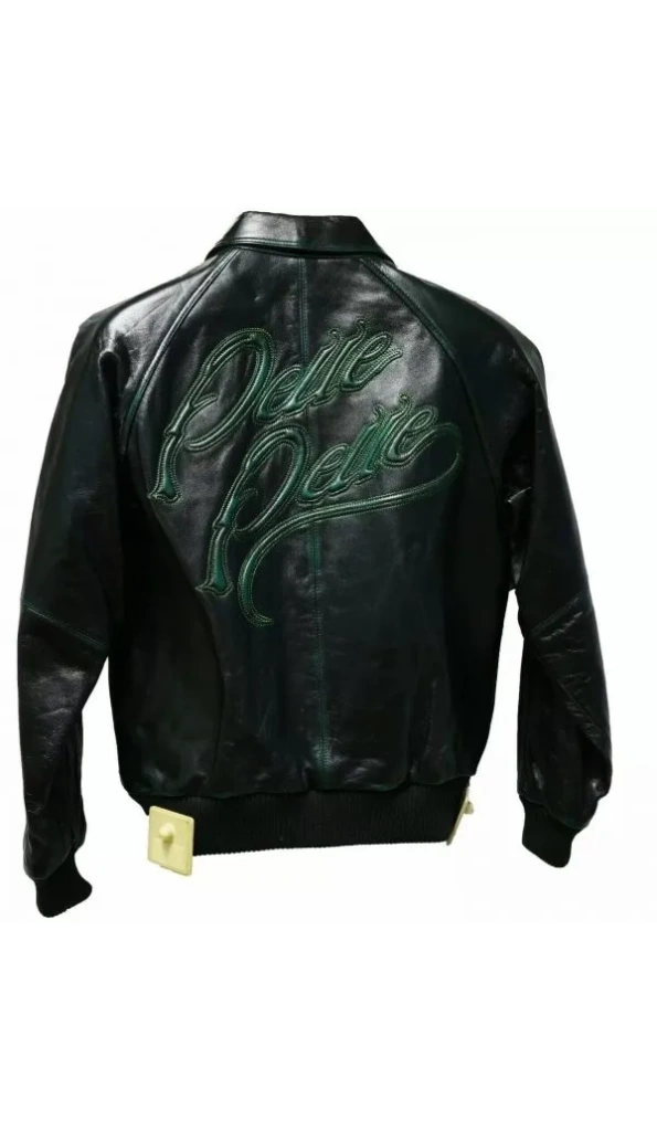 Pelle Pelle Black Green Leather Jacket