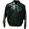 Pelle Pelle Black Green Leather Jacket