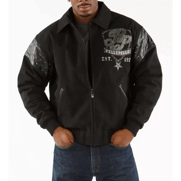 Pelle Pelle Black King 1978 Wool Jacket