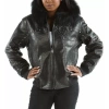 Pelle Pelle Black Emblem Studded Jacket