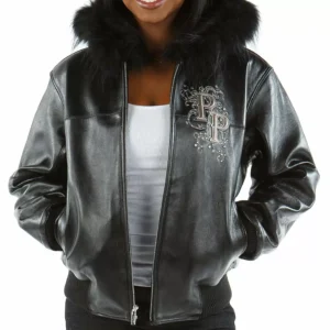 Pelle Pelle Black Crest Fur Leather Jacket view 2