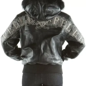 Pelle Pelle Black Crest Fur Leather Jacket