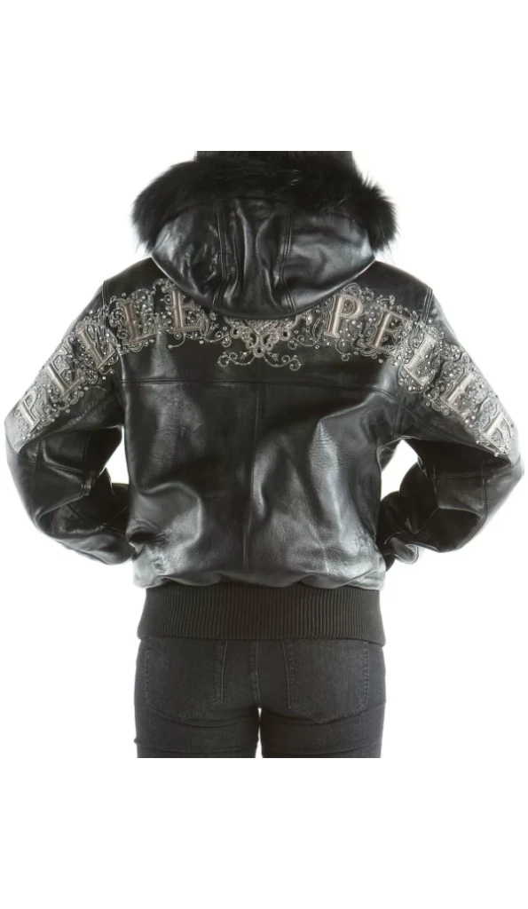 Pelle Pelle Black Crest Fur Leather Jacket