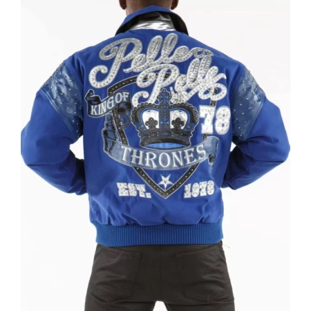 Blue Pelle Pelle King Of Thrones Jacket