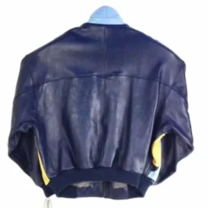 Bold Pelle Pelle Blue Bomber Jacket view 2