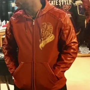 Bold Pelle Pelle Born Raised Hooded Leather Jacket view 1