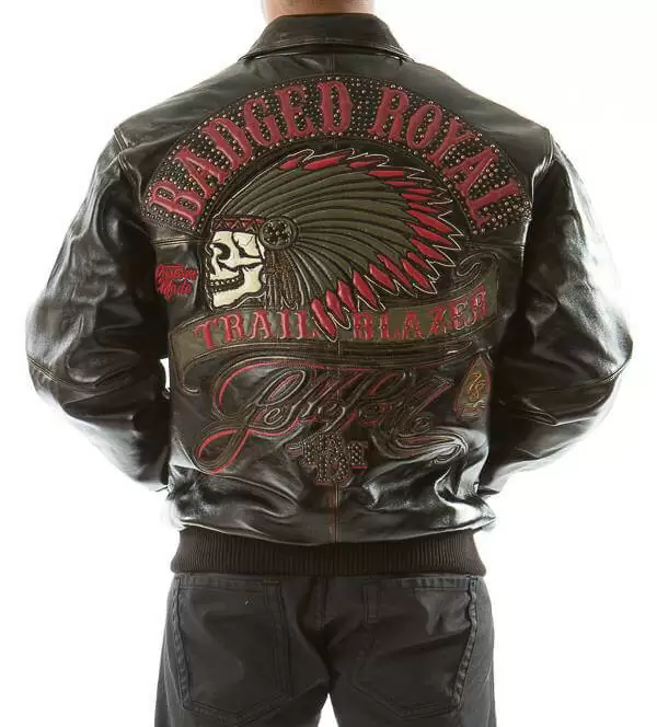 Pelle Pelle Brown Badged Royal Jacket