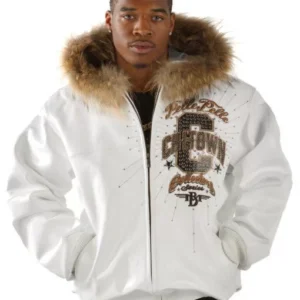 Bold Pelle Pelle White Jacket Fur Collar view 2